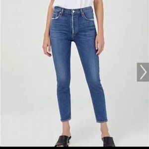 Nico high rise slim fit blue jeans